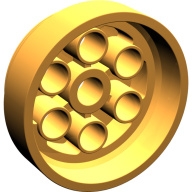 Lego kolečko (kolo, ráfek) průměr 30mm, středně oranžová (4173297)